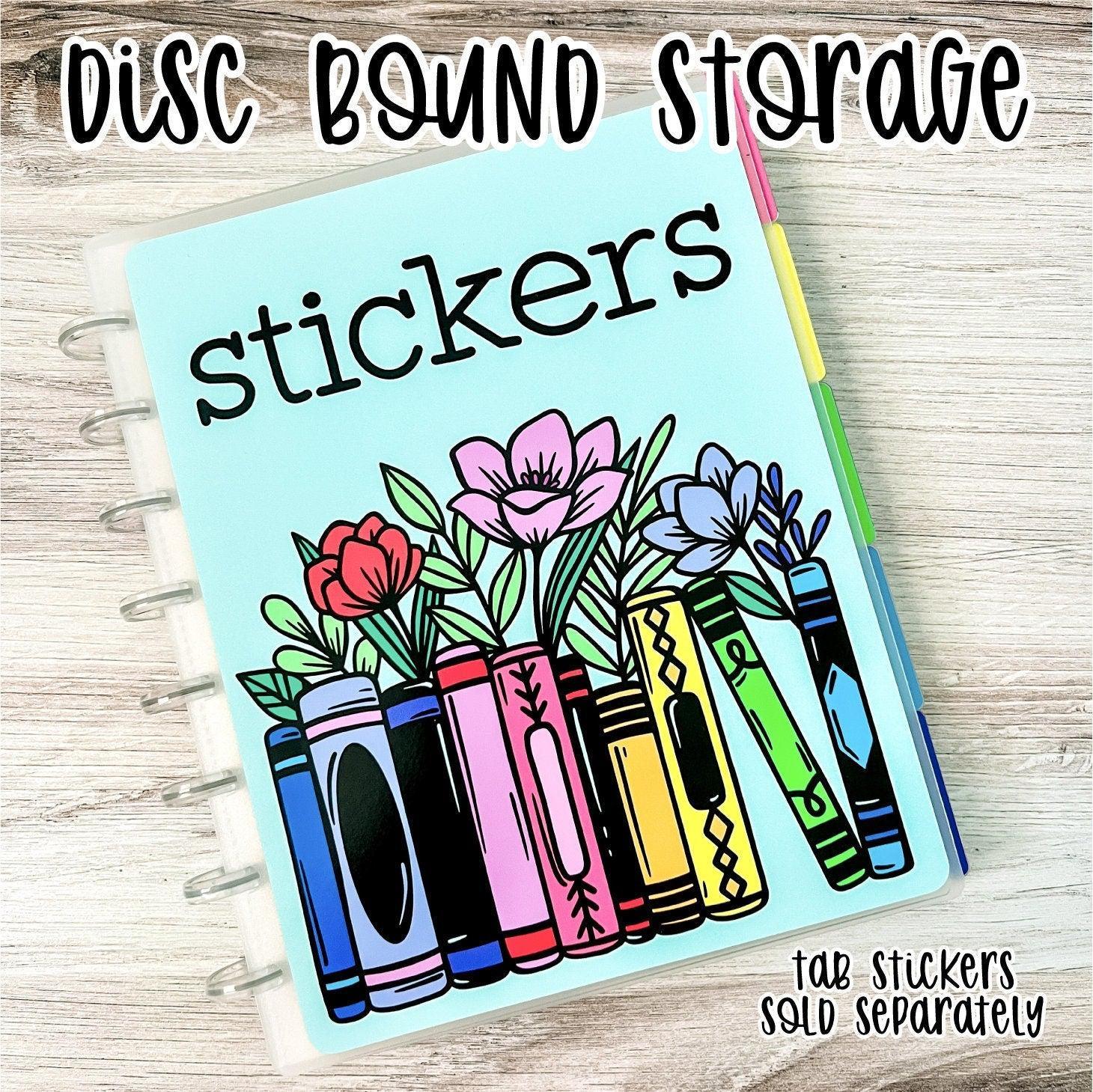 Organized Sticker Book Storage