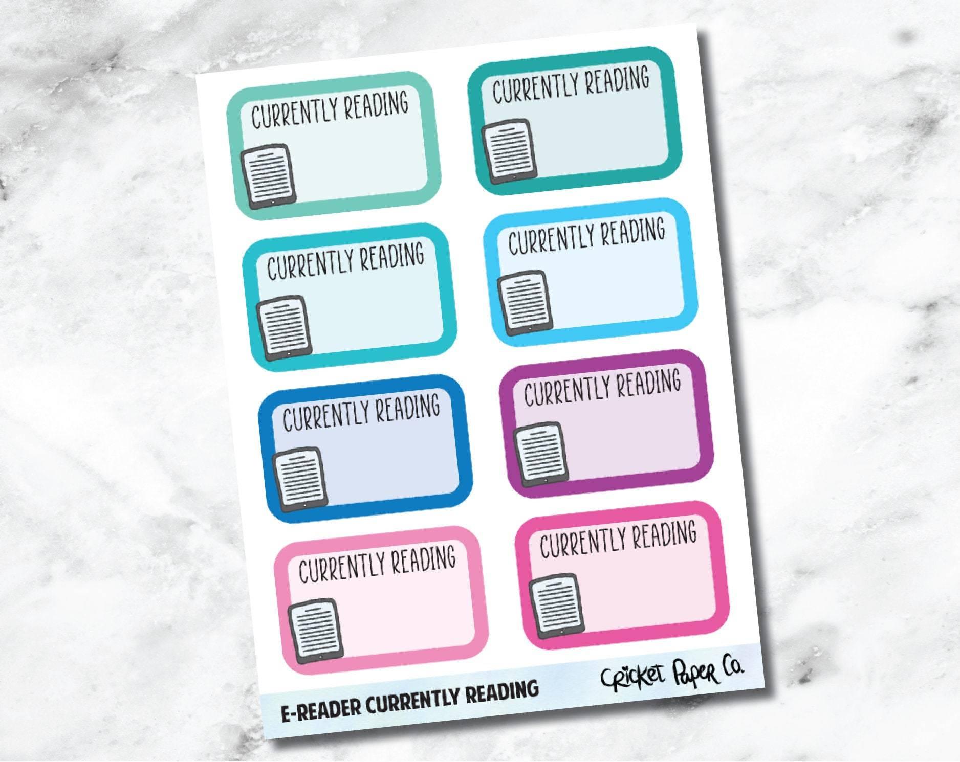 Sticker Sheet - Reading, Planner Stickers