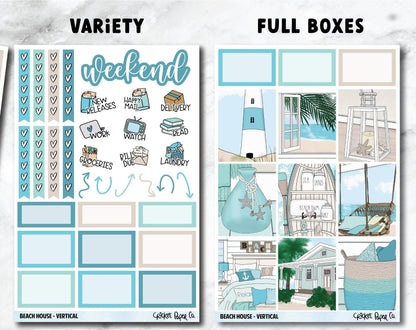 BEACH HOUSE Planner Stickers - Full Kit-Cricket Paper Co.