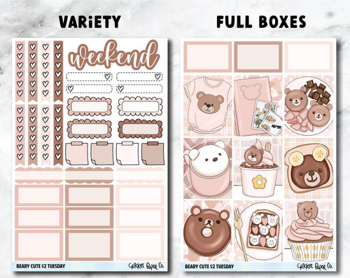 Cow Print Full Box Journaling and Planner Stickers - B – Cricket