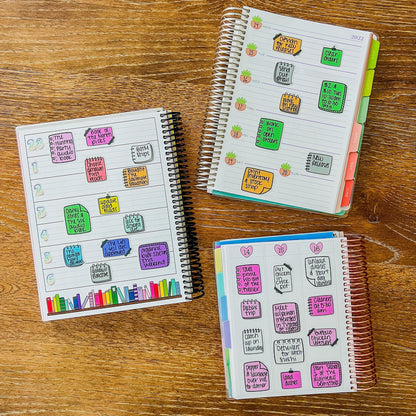 Doodle Boxes Planner Stickers - Yellow-Cricket Paper Co.