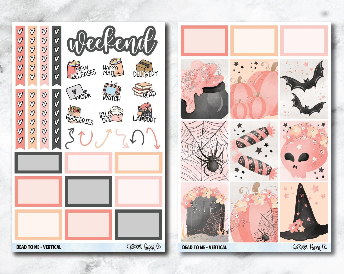 FULL KIT Planner Stickers - Dead to Me-Cricket Paper Co.