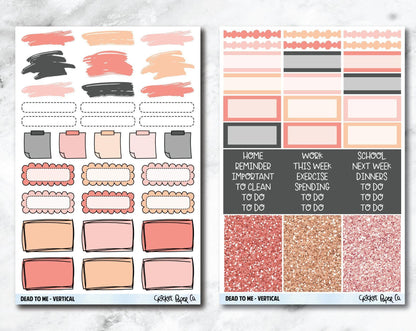 FULL KIT Planner Stickers - Dead to Me-Cricket Paper Co.