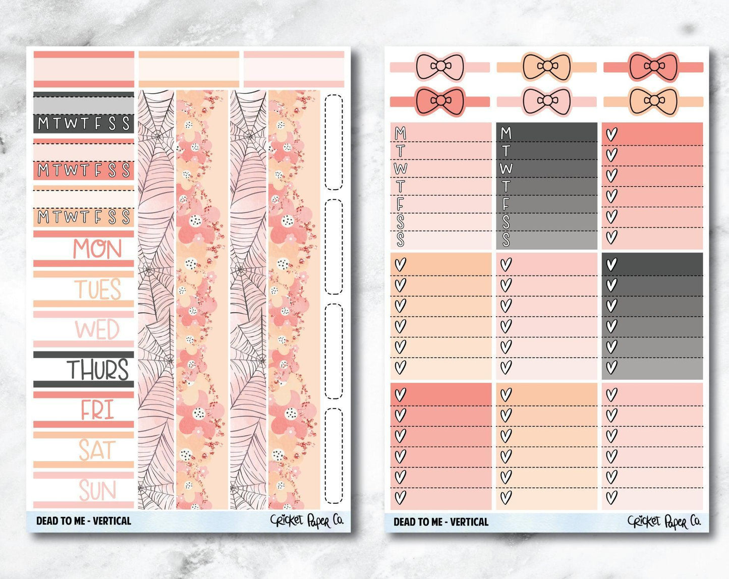 FULL KIT Planner Stickers - Dead to Me-Cricket Paper Co.