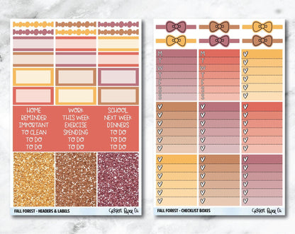 FULL KIT Planner Stickers - Fall Forest-Cricket Paper Co.