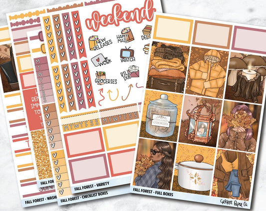 FULL KIT Planner Stickers - Fall Forest-Cricket Paper Co.