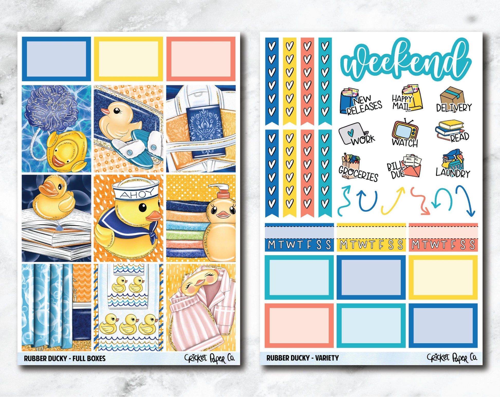 FULL KIT Planner Stickers - Rubber Ducky-Cricket Paper Co.