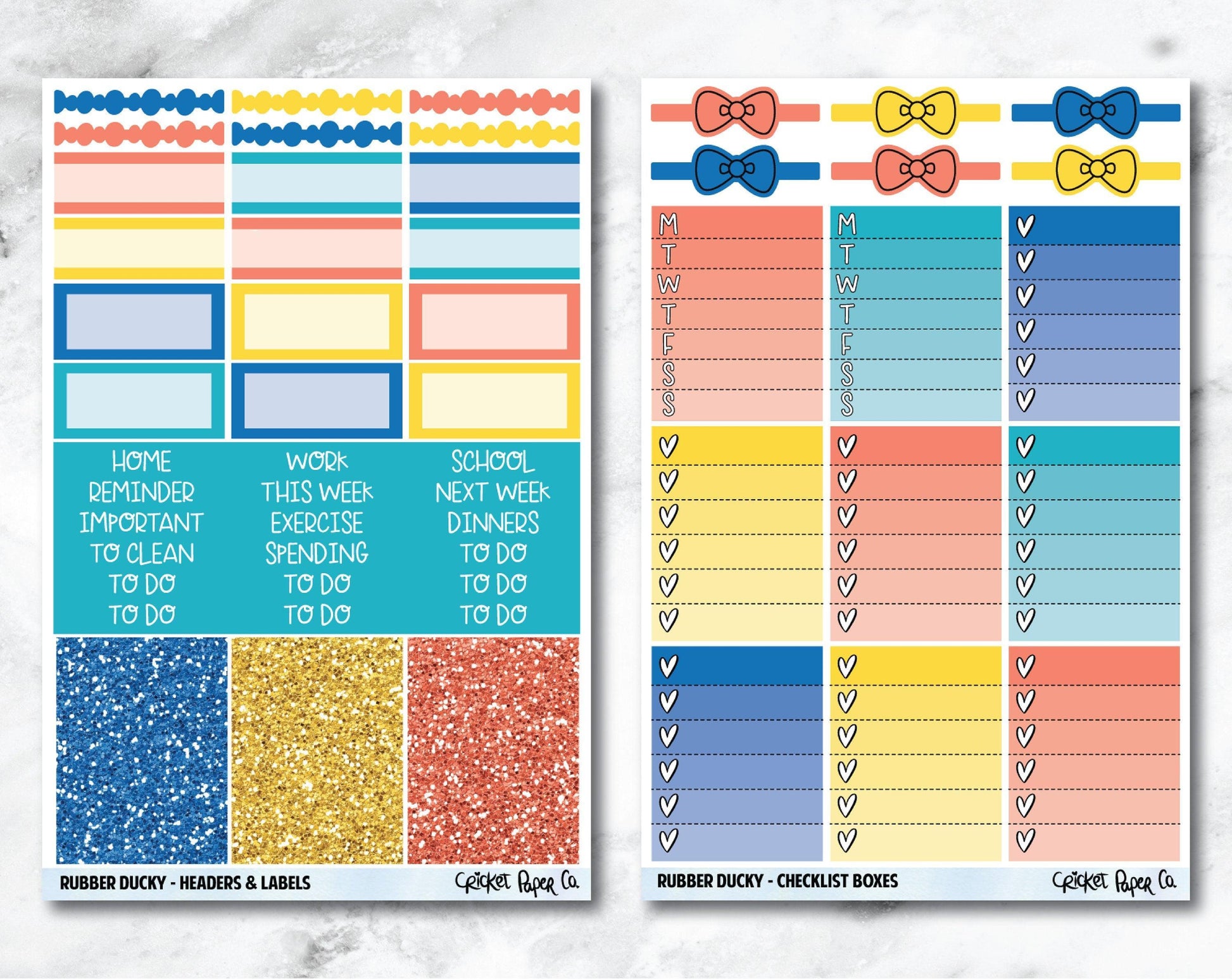 FULL KIT Planner Stickers - Rubber Ducky-Cricket Paper Co.