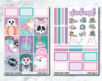 FULL KIT Planner Stickers - Spooky Cuties-Cricket Paper Co.