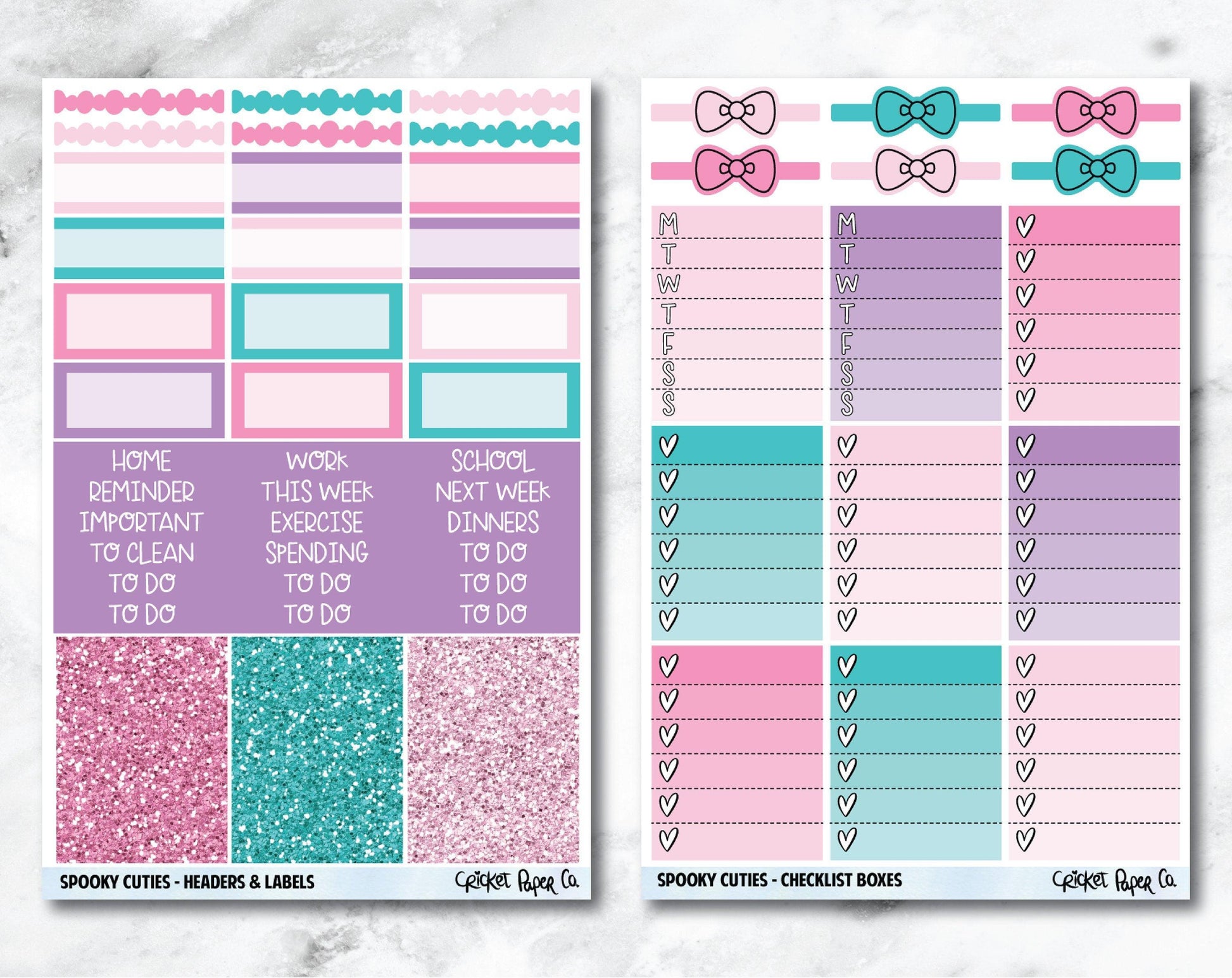 FULL KIT Planner Stickers - Spooky Cuties-Cricket Paper Co.