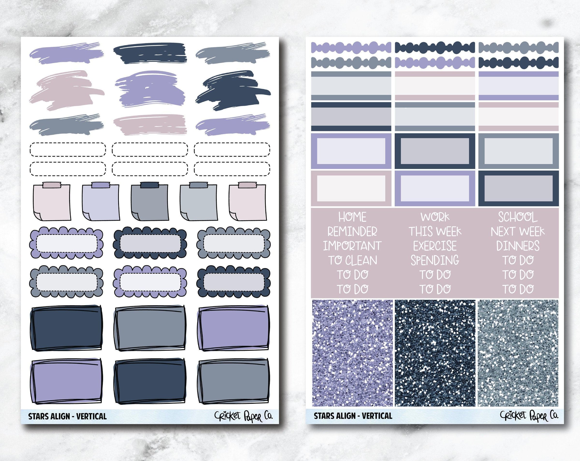 FULL KIT Planner Stickers - Stars Align – Cricket Paper Co.