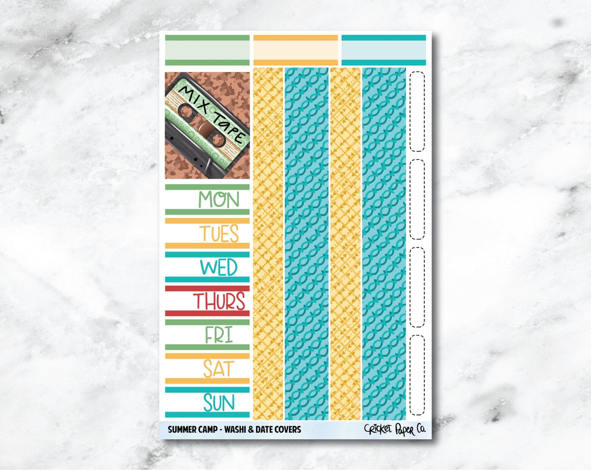 FULL KIT Planner Stickers - Summer Camp-Cricket Paper Co.