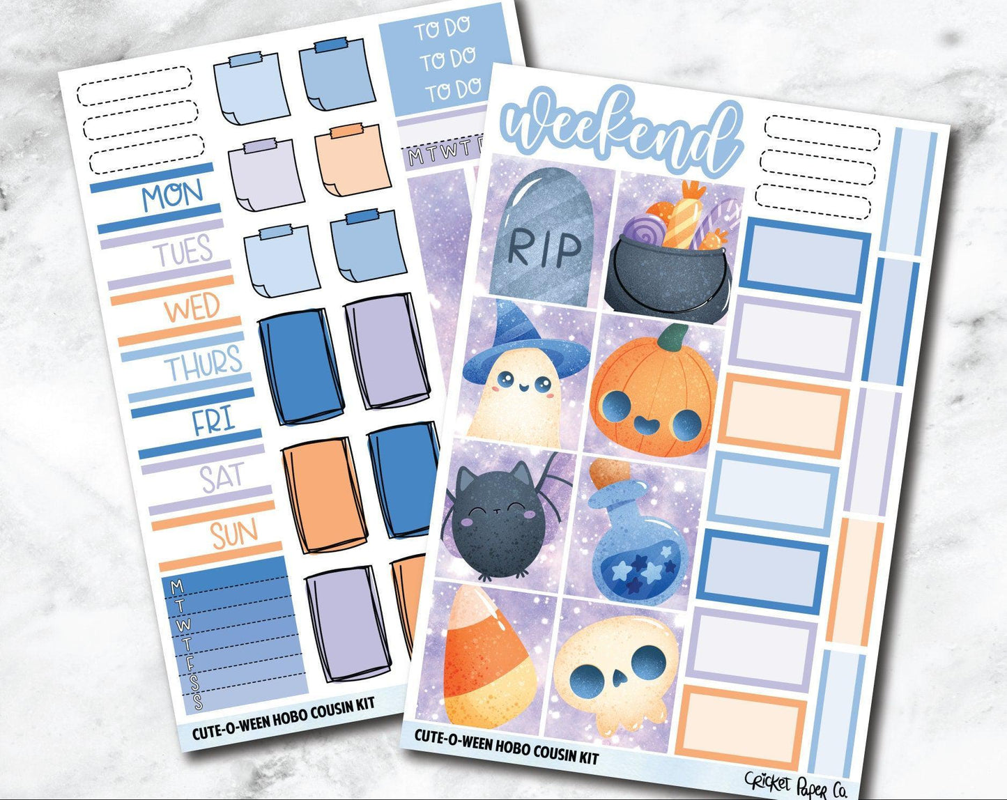 HOBONICHI COUSIN Planner Stickers Mini Kit - Cute-O-Ween-Cricket Paper Co.