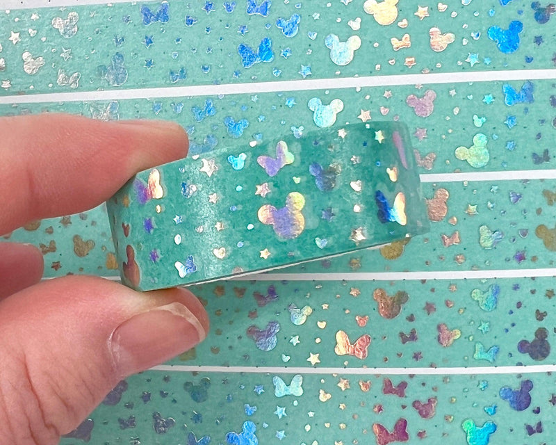 Holographic Foiled Magical Medley Washi Tape - Pastel Pink – Cricket Paper  Co.