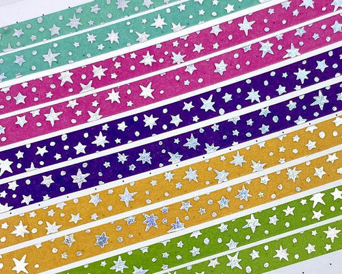 Rainbow Foiled Rainbow Washi Tape - Blackout Rainbow – Cricket Paper Co.