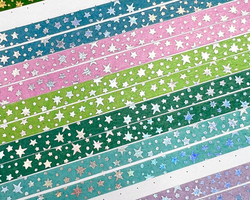 Rainbow Foiled Rainbow Washi Tape - Blackout Rainbow – Cricket Paper Co.