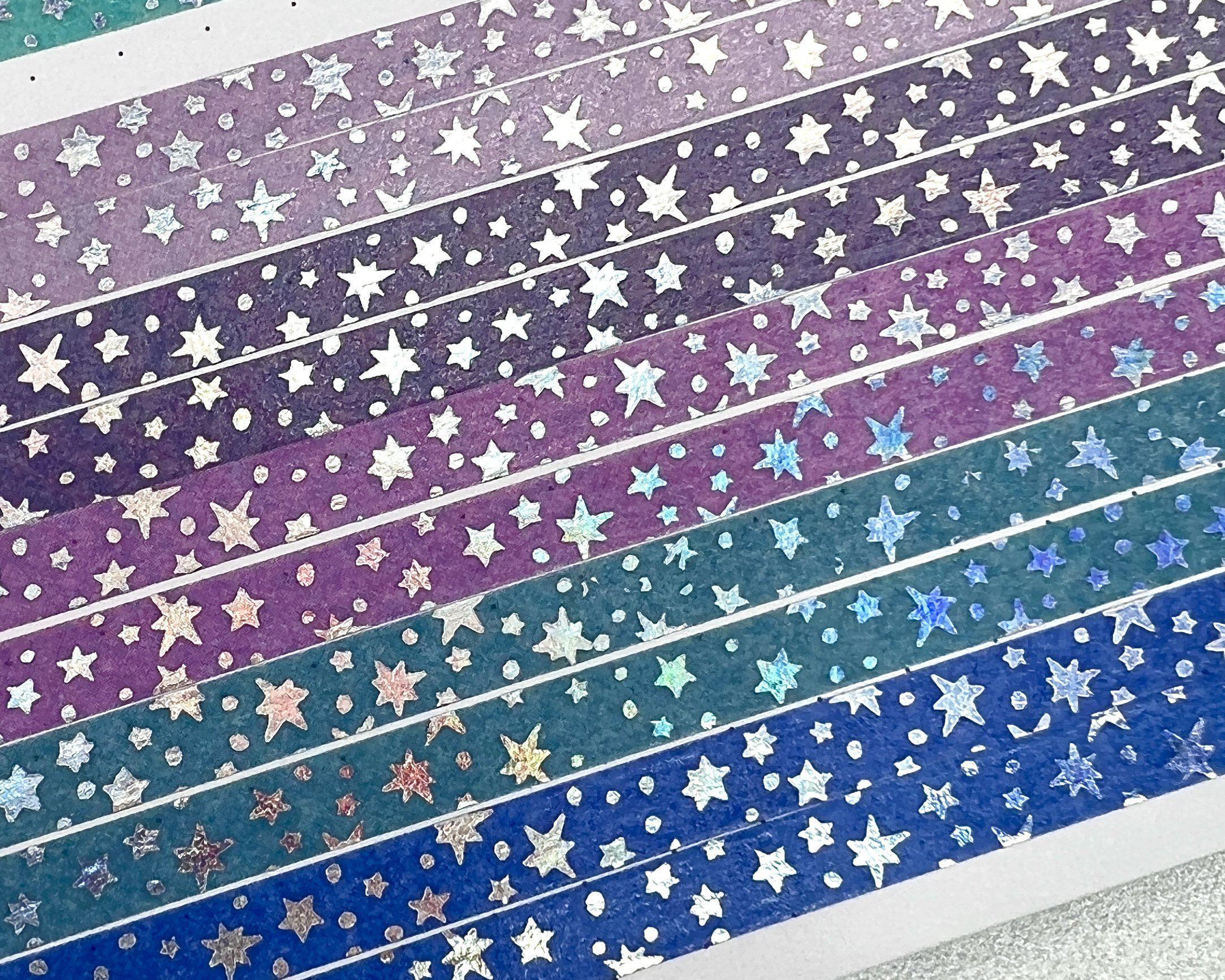 5MM Foiled Washi Tape - Pastels Rainbow Confetti (Holo Foil) –  NoWhiteSpaceStickers