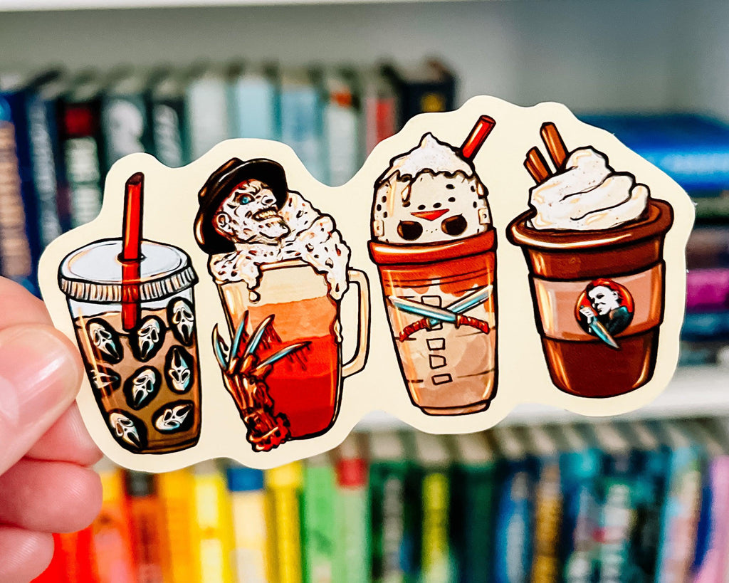 Horror Coffees - Halloween Vinyl Sticker