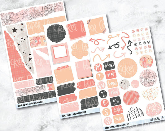 JOURNALING KIT Stickers for Planners, Journals and Notebooks - Dead to Me-Cricket Paper Co.