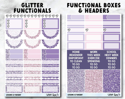 LESSONS Planner Stickers - Full Kit-Cricket Paper Co.