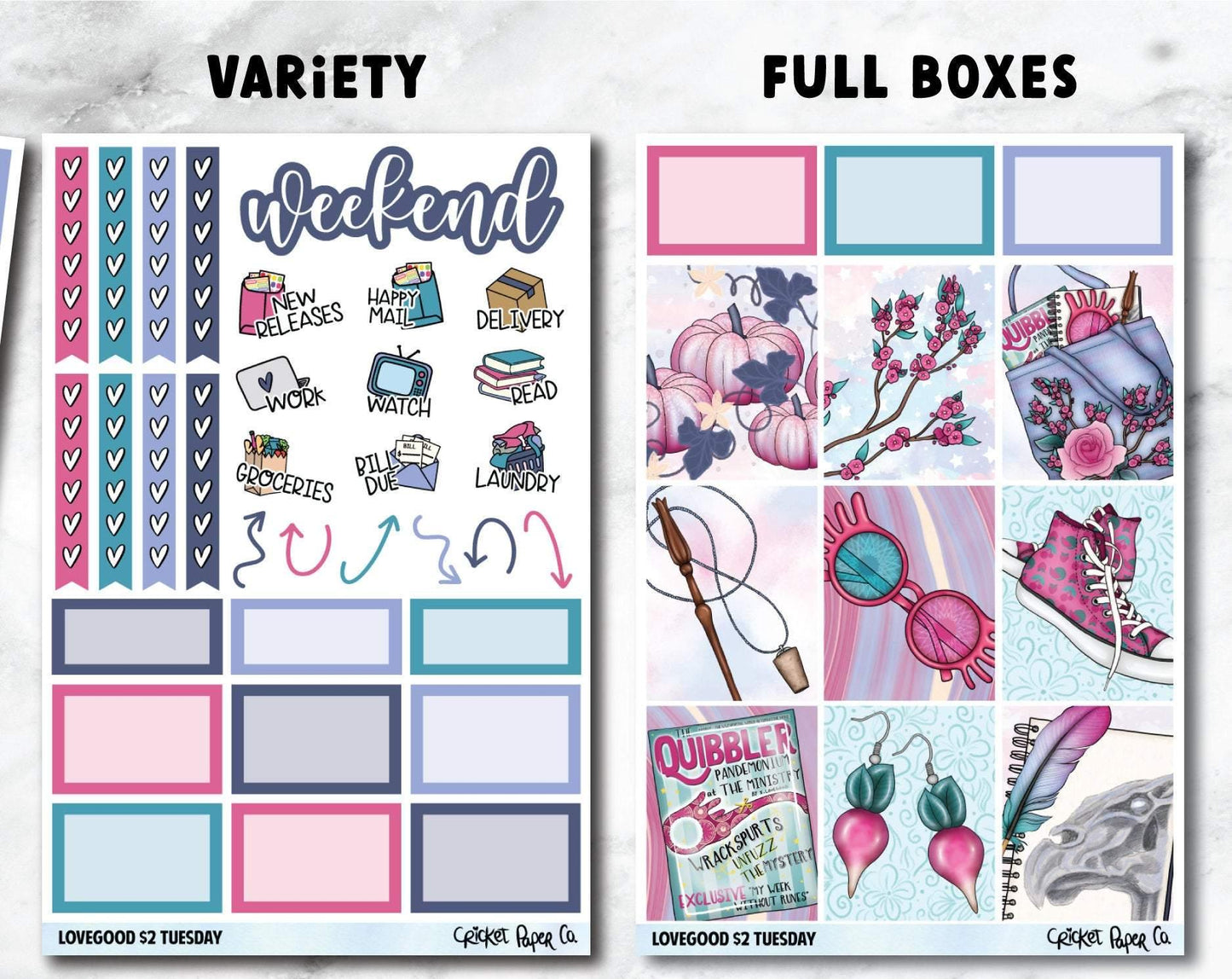 LOVEGOOD Planner Stickers - Full Kit-Cricket Paper Co.