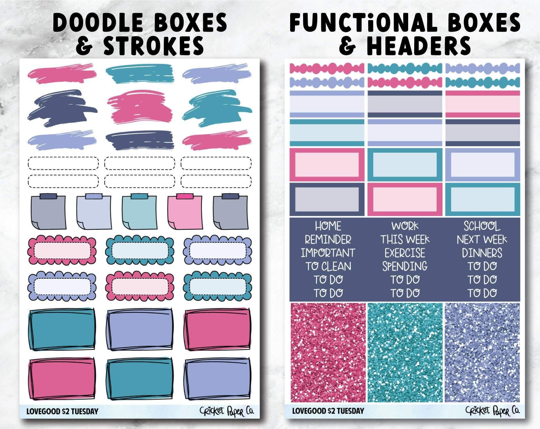 LOVEGOOD Planner Stickers - Full Kit-Cricket Paper Co.