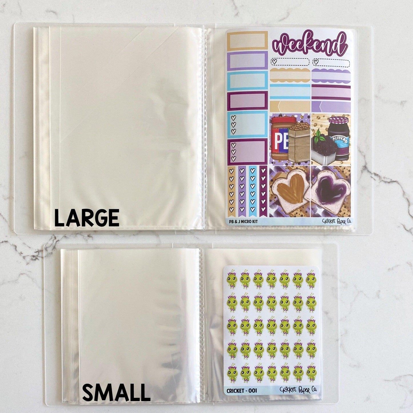 Large Sticker Storage Album - Pink Lemonade-Cricket Paper Co.