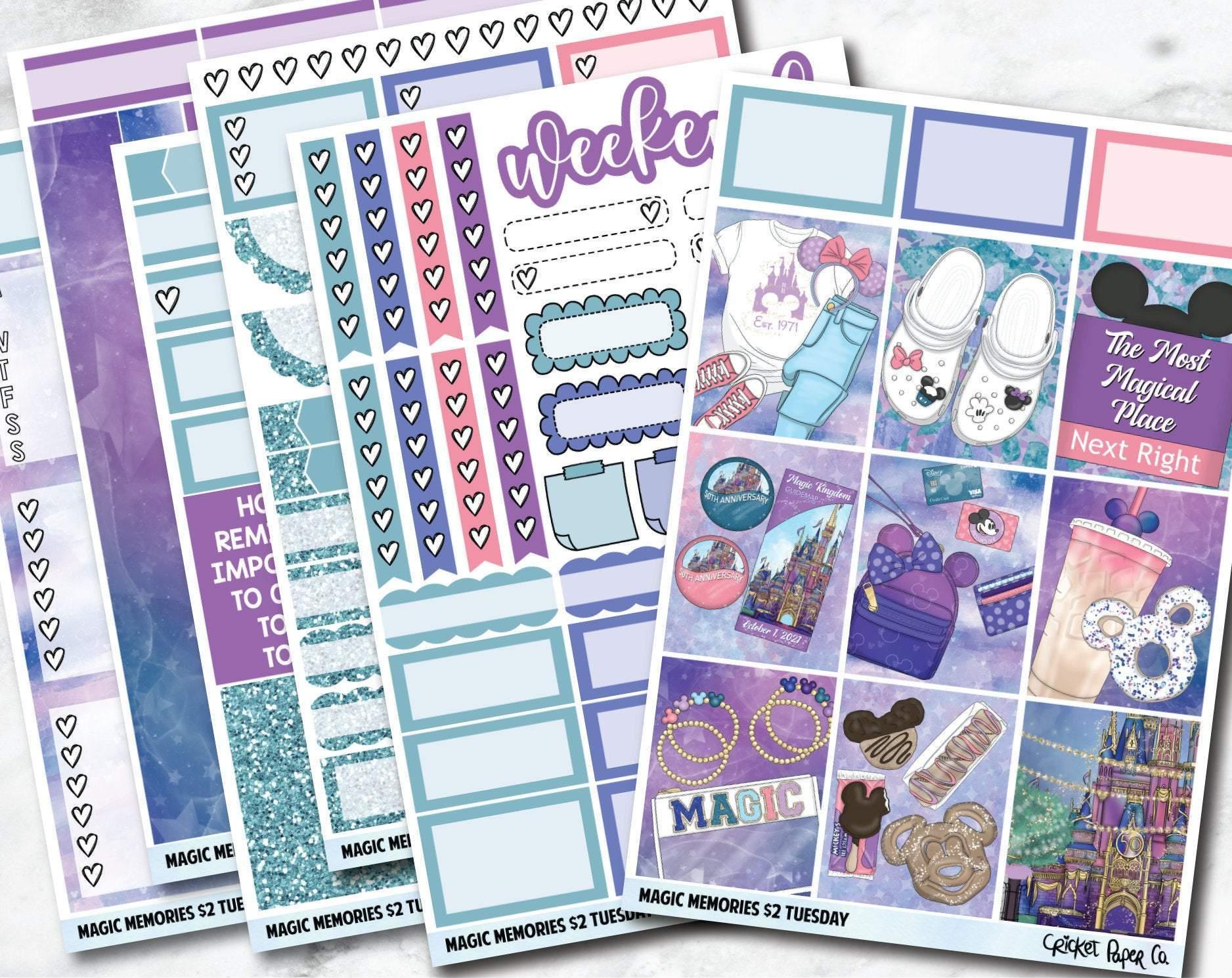 MAGIC MEMORIES Planner Stickers - Full Kit-Cricket Paper Co.