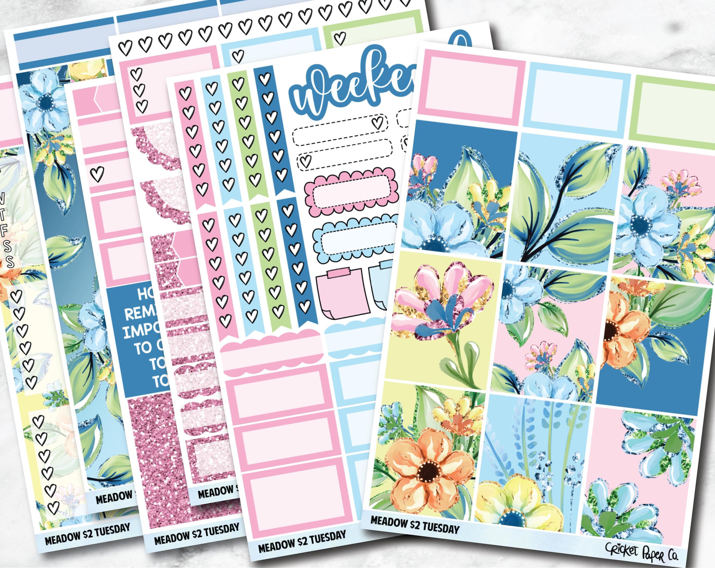 MEADOW Planner Stickers - Full Kit – Cricket Paper Co.