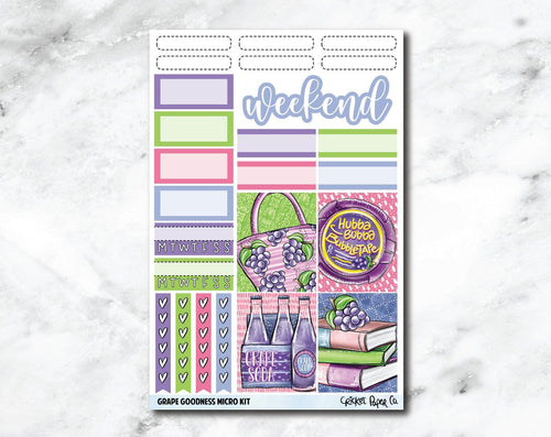 JOURNALING KIT Stickers for Planners, Journals and Notebooks - Grape G –  Cricket Paper Co.