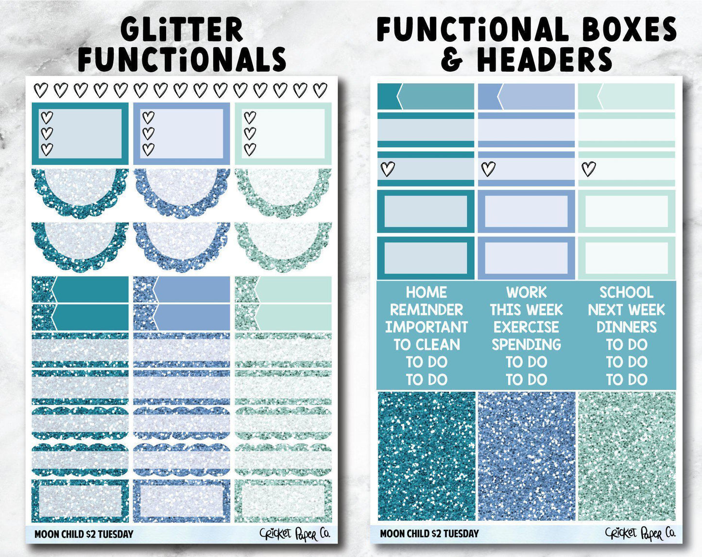 MOON CHILD Planner Stickers - Full Kit-Cricket Paper Co.