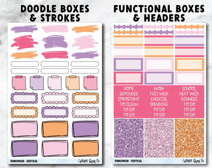 PINKOWEEN Planner Stickers - Full Kit-Cricket Paper Co.