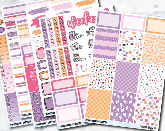 PINKOWEEN Planner Stickers - Full Kit-Cricket Paper Co.