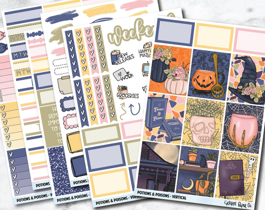 POTIONS & POISONS Planner Stickers - Full Kit-Cricket Paper Co.