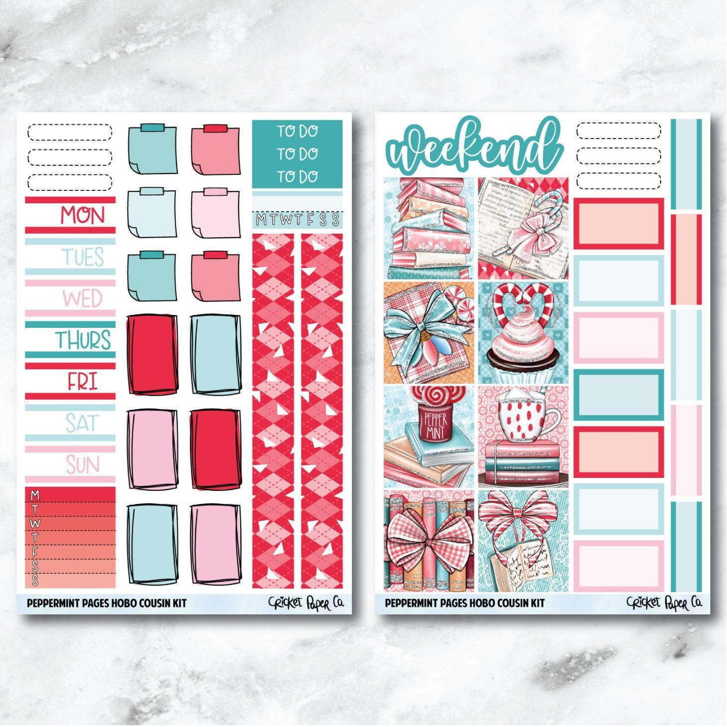 Peppermint Pages HOBONICHI COUSIN Planner Stickers Mini Kit-Cricket Paper Co.