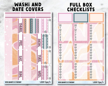 ROSE QUARTZ Planner Stickers - Full Kit-Cricket Paper Co.