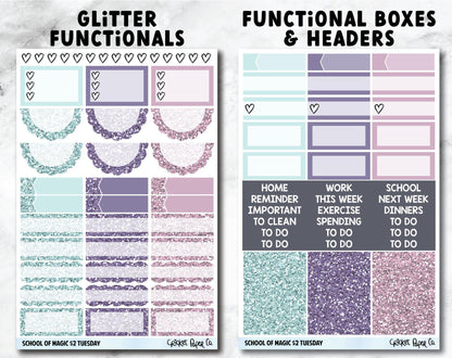 SCHOOL OF MAGIC Planner Stickers - Full Kit-Cricket Paper Co.