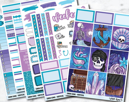 SIREN SONG Planner Stickers - Full Kit-Cricket Paper Co.