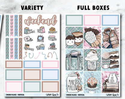 S'MORE PLEASE Planner Stickers - Full Kit-Cricket Paper Co.