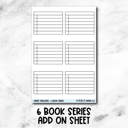 Book Series Tracker Book Journal Stickers