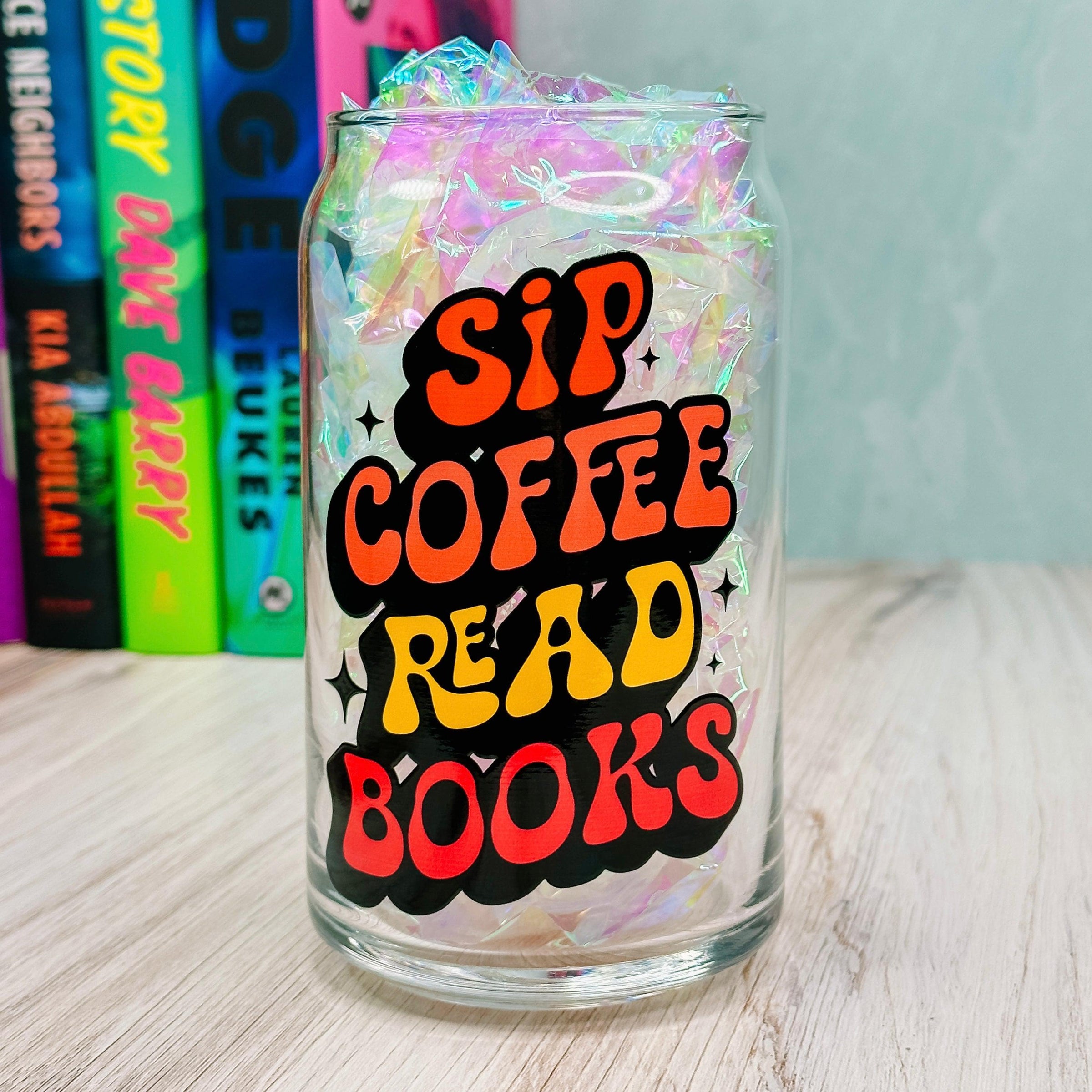 Spooky Book Club - 16oz Libbey Glass Can Cup