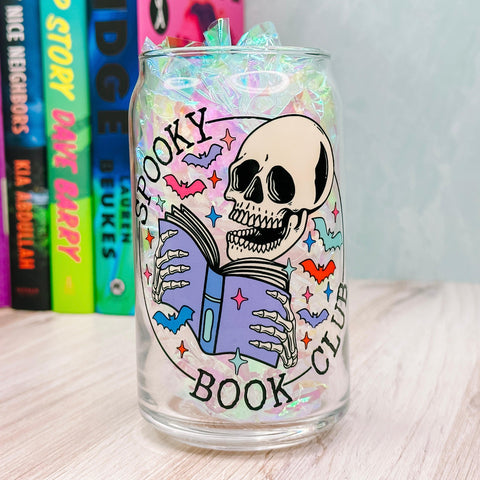 Happy Books | 16 oz Can Libbey Glass