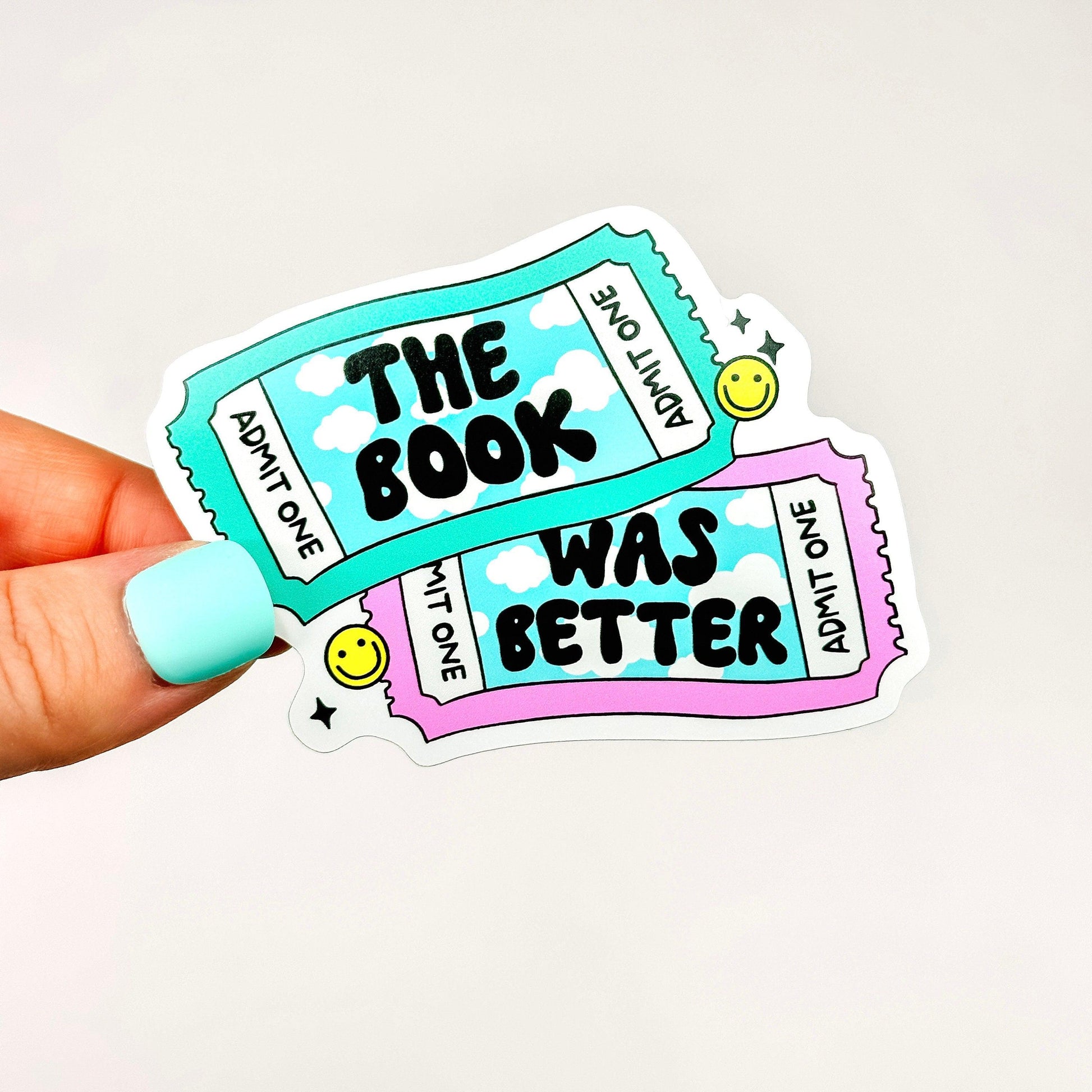 The Book Was Better - Bookish Vinyl Sticker-Cricket Paper Co.