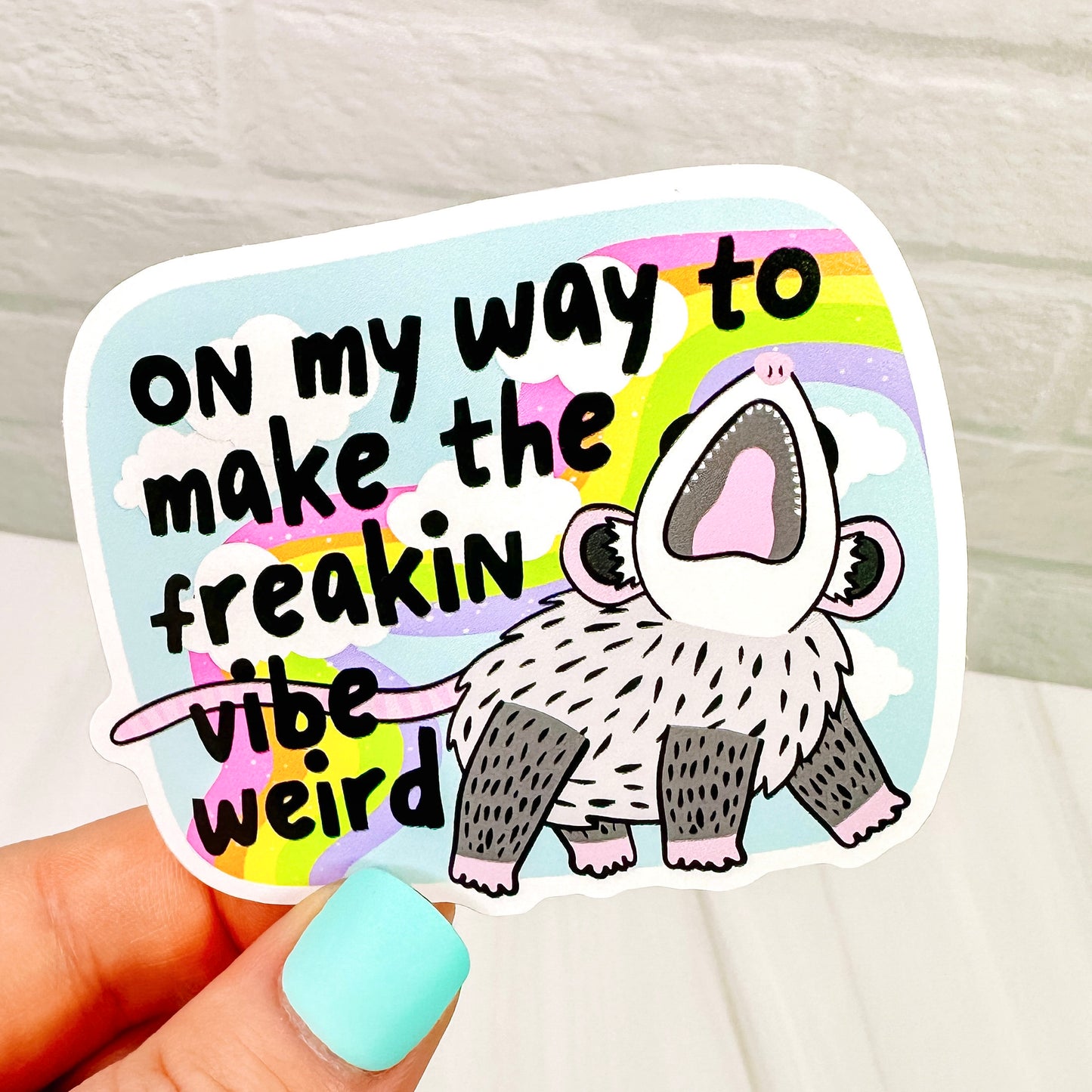 Make the Vibe Weird - Decorative Vinyl Sticker