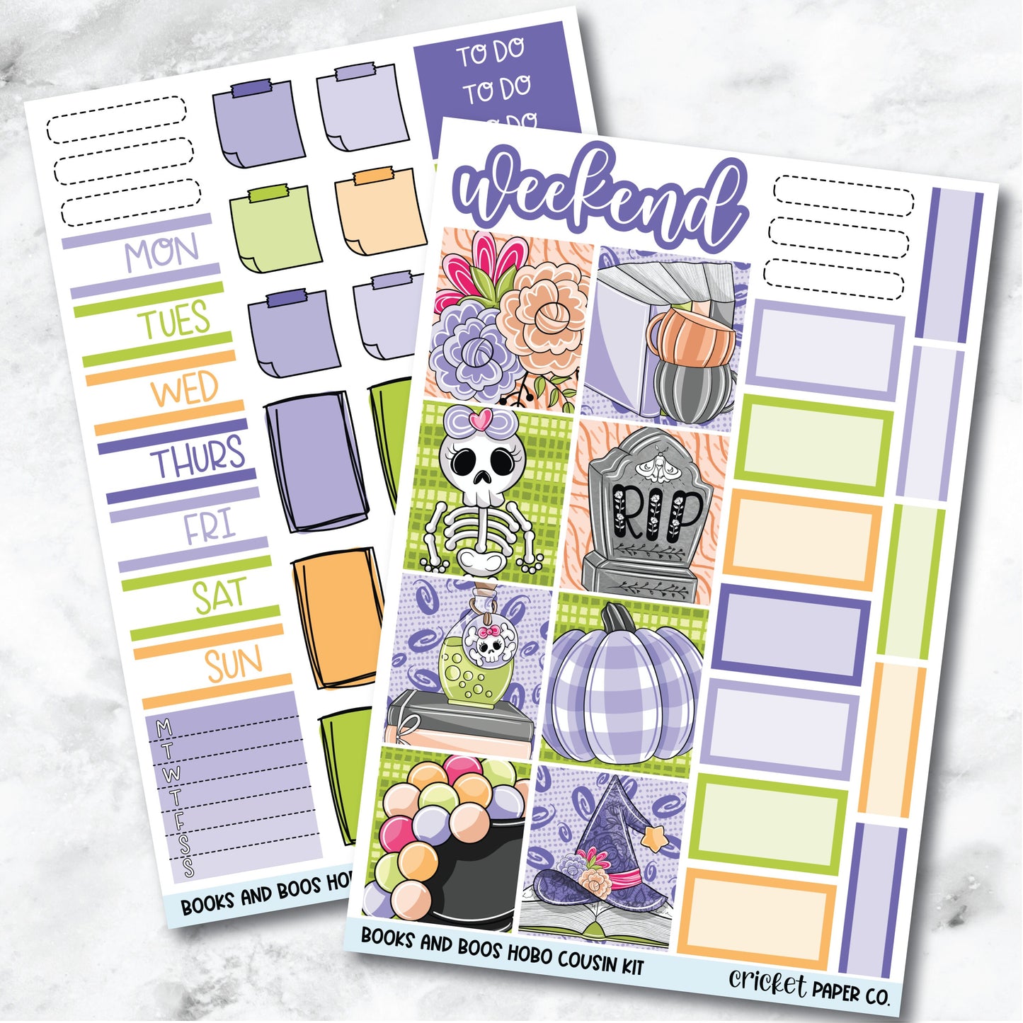 Books and Boos HOBONICHI COUSIN Planner Stickers Mini Kit