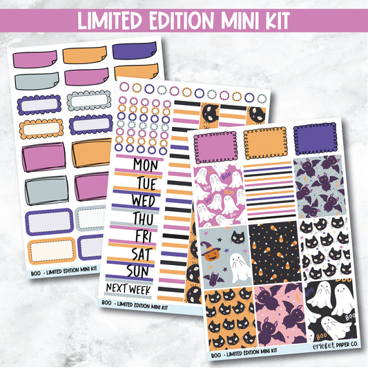 Planner Stickers Limited Edition Mini Kit  - Boo