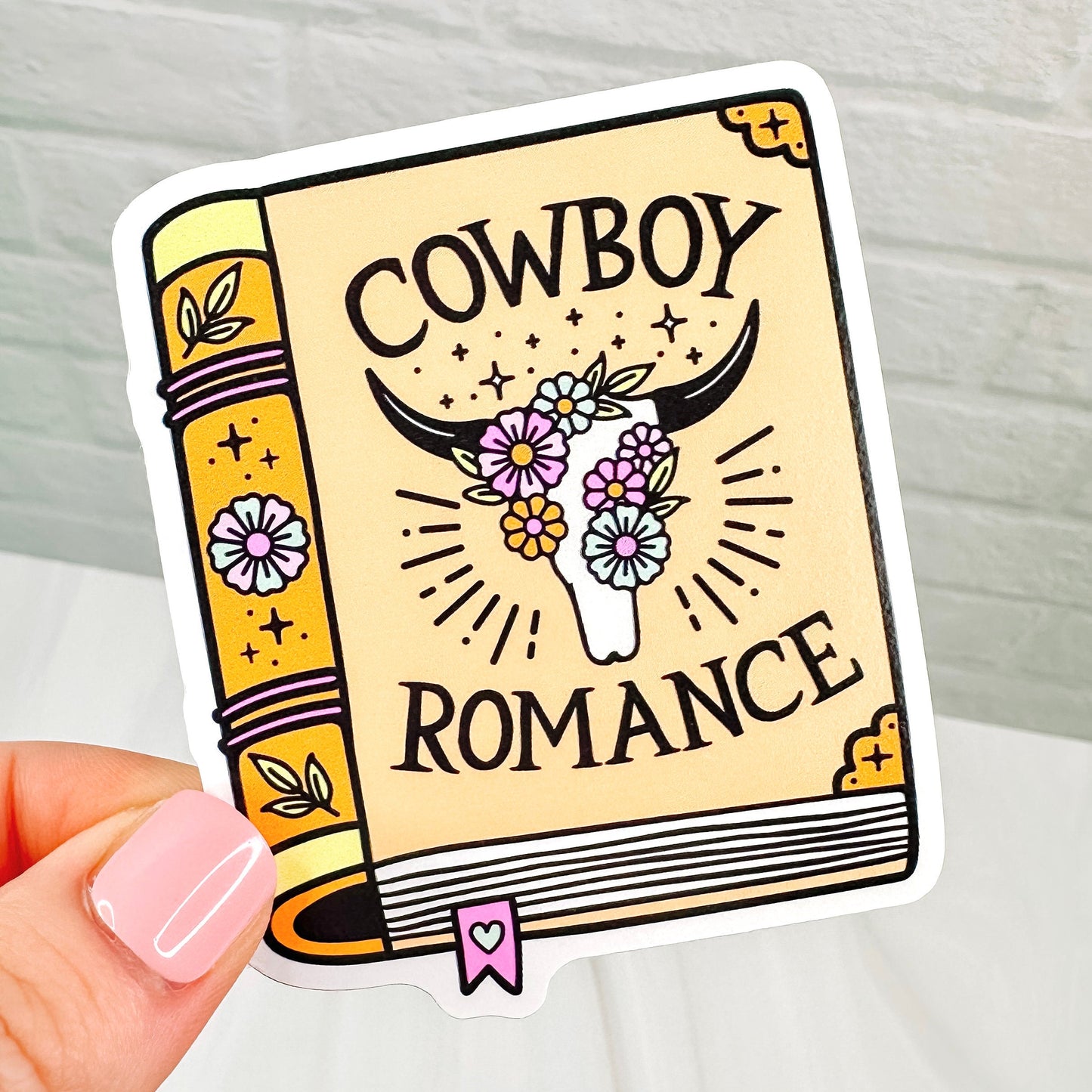 Cowboy Romance  - Bookish Vinyl Sticker