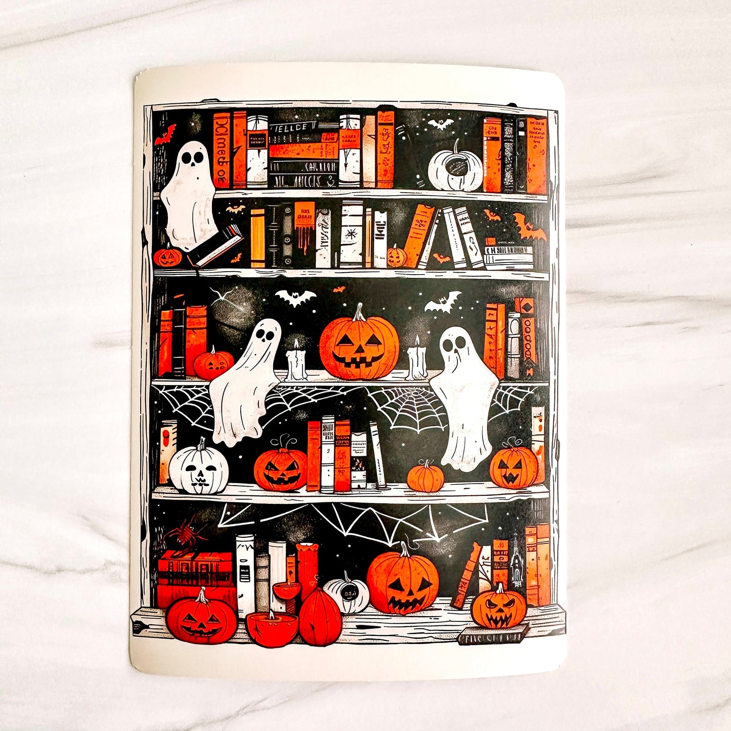 Vinyl Insert for Kindle Paperwhite Case - Vintage Ghost Bookcase