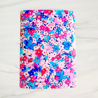 Vinyl Insert for Kindle Paperwhite Case - Pink and Blue Floral