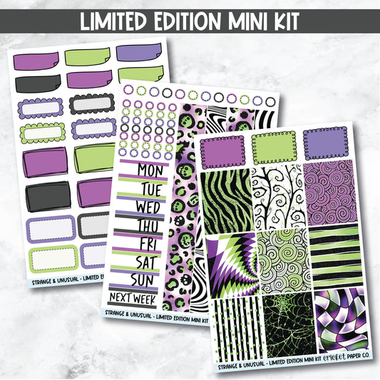 Planner Stickers Standard Mini Kit - Strange & Unusual